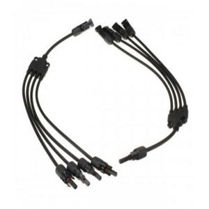 태양광 PV Y형 MC4 5합 패널 케이블 커넥터 M/F