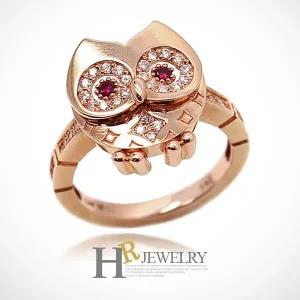 [호림쥬얼리]14K정품)히트)예쁜)고급(HR)14K 멋진날엔 부엉이 반지