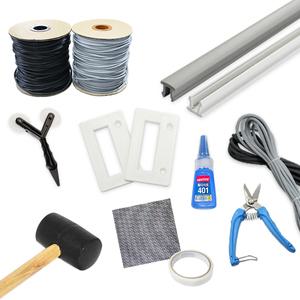 방충망 부자재 셀프시공 가스켓 쫄대 밀대 방충망손잡이 순간접착제