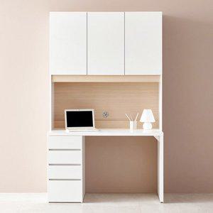 [필웰]E0자재 RT2053 레트라 4단서랍장 상부책장 책상세트 1200 (수납형) DVX