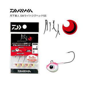 [에프원낚시]다이와 볼락루어 월하미인 지그헤드 SS 야광 바늘8번