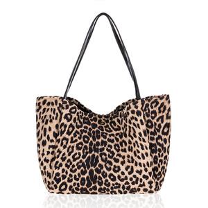 여자 레오파드 빅백 숄더백 호피 스웨이드가방 빅사이즈 쇼퍼백 직장인 데일리백 /80021