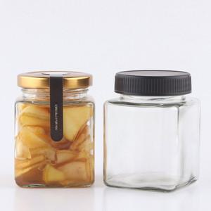유리병 58파이 사각200 54개 쨈병 꿀병 잼병 밀폐유리병 밀폐용기