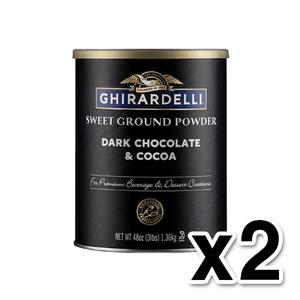 기라델리 다크스위트 그라운드 초콜렛 파우더 1.36kg (2통1세트)