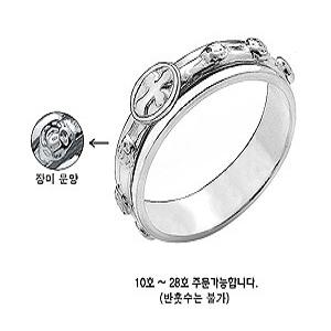 장미 묵주반지 회전 실버 은 견진성사 성모성월 가톨릭 선물 견진선물 추천 남녀공용 세례 커플 성당 1561