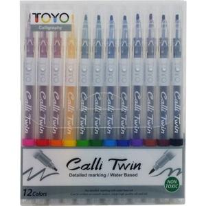 서흥아트 토요캘리트윈펜12색 세트 1 318139