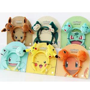 포켓몬스터 피카츄 헤어밴드/잠만보/꼬부기 머리띠