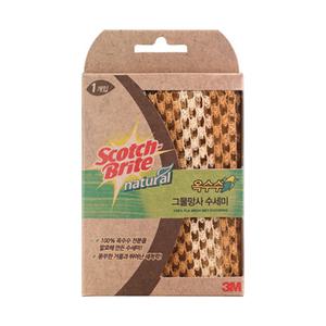 3M 내츄럴 옥수수 그물 망사 수세미 소형 1개
