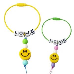 맘아트 DIY 스마일 와이어 키링 LOVE 만들기 키트 이니셜 세트 악세사리소품