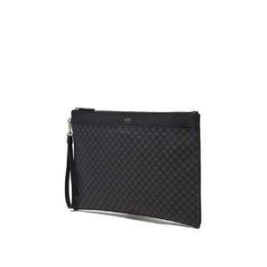 [닥스](센텀시티점)DBBA2E466BK 블랙 가죽 DD로고 패턴 클러치백