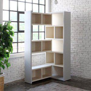 [플레인홈]쇼프 확장형 코너 5단 책장 800