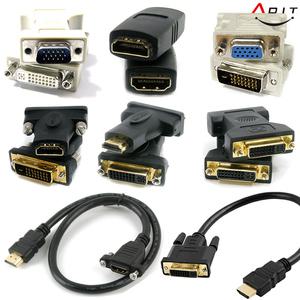 DVI-RGB 연장 듀얼모니터 그래픽 연결잭 D-SUB 15P LED모니터 고급영상지원 변환젠더 DVI 케이블 젠더
