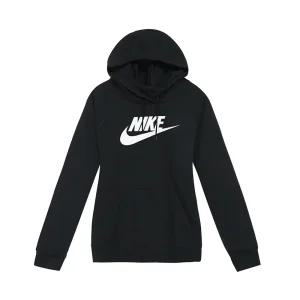 나이키 NSW 에센셜 여자 풀오버 플리스 기모 후드티 긴팔 티셔츠 BV4126-010