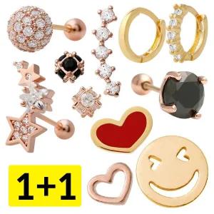 [한쌍 피어싱] 14K 피어싱 아웃컨츠 이너컨츠 트라거스 데일리 금침 귓바퀴