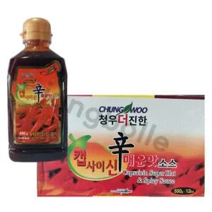 청우 더진한 캡사이신 매운맛소스 550g X 12개 (1박스)