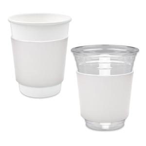 12온스 16온스 일회용 종이컵 페트컵 무지 화이트 에어홀더 1박스 500개