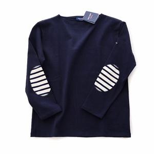 [대구백화점] [세인트제임스]길도 긴팔 무지 엘보패치 티셔츠(NAVY)