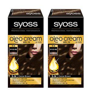 [헨켈]사이오스 올레오 크림 염색 5N 코코아브라운100ml 2개