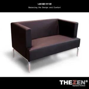 더젠 메이드 고급스틸프레임 인조가죽 2인용소파   쇼파