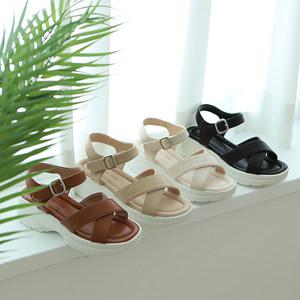 260까지 운동화 보다 편해 라이트 푹신 무중력 샌들 플랫폼 키높이 통굽샌들 여성수제화 웨지힐