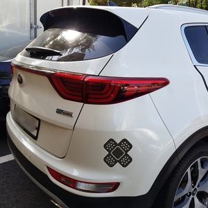 자동차 스크래치 긁힘 상처 반창고 스티커 흠집가림 차량용 대일밴드