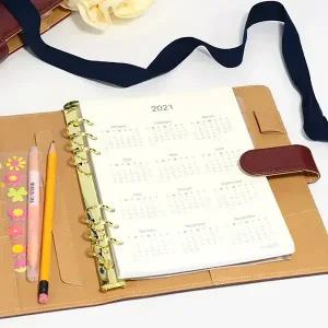 이글바인더 A5 6공 베이직 PU 가죽 바인더 다이어리 컬러링 풀세트