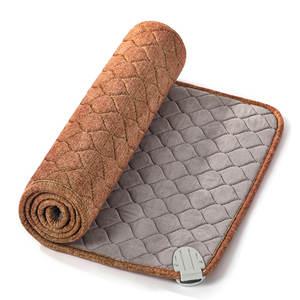 쓰리템 1인용 전기장판 싱글 전기요 온열 매트 쇼파 병원 기숙사 침대 추천 180X50 브라운