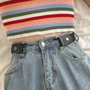 61sec 프리허리벨트노버클 허리 사이즈 조절 바지 치마 허리 버클없는 스판벨트 밴딩 정장 캐주얼 청바지