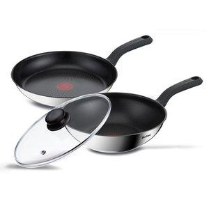테팔 IH에센스쿡 프라이팬 3종세트(28팬+28웍+유리뚜껑)