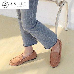 [기타][애슬릿] 안감 퍼 모카 스티치 스웨이드 털 로퍼