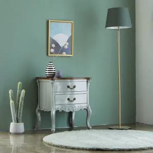 [리체갤러리] 수입 프렌치 엔틱가구 원목 빈티지엔틱 미엘 그레이 점보 협탁서랍장