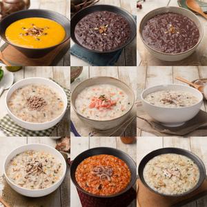 건강미인 정성스럽게 만든 다림죽 12종 각500g 호박죽 동지팥죽 게살 전복 낙지 닭죽