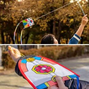 [오피스스쿨] 민화샵 막대기 미니연 / 고무줄 연 (11중택1) 연날리기 연만들기 민속놀이키트 설날 추석 대보름 소원연