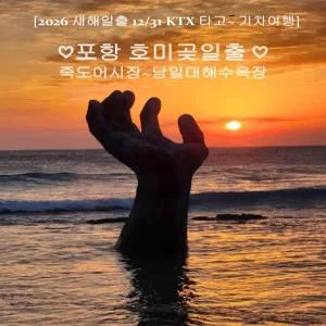 [2026 새해일출]KTX 포항호미곶 해돋이&죽도어시장 (12/31 무박)