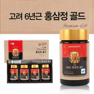 고려 6년근 홍삼정 골드 240g x 4병 / 액기스 농축액 홍삼