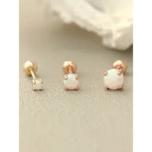 [미니멀피어싱]14K 데일리 오팔 피어싱 귀걸이 2mm,3mm,4mm