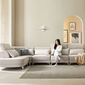 산티아고 조야 아쿠아텍스 패브릭 모듈 코너형 6인용 쇼파 sk