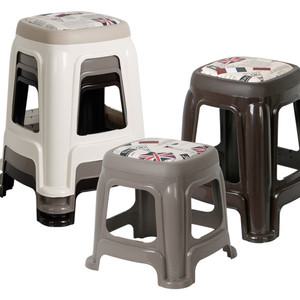 패턴 쿠션 간이의자 DO 국산 플라스틱 간이의자 간의 보조 야외 스툴