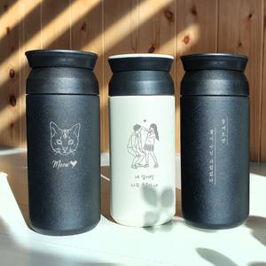 주문제작텀블러 예쁜텀블러 굿즈 레이저각인 스크래치에 강한 파우더코팅 컴팩트 350ml