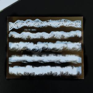 레진 공예 아트 재료 일자 파도 스티커