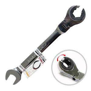 티찹 오픈 기어렌치 플렉시블 27mm 라쳇 옵셋 몽키 가다 메가네 스패너 깔깔이 TICHOP
