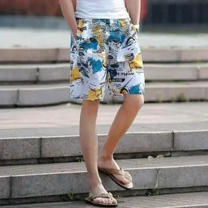 남자 비치웨어 수영복바지 4부 보드숏 비치 스윔 팬츠 반바지 남성