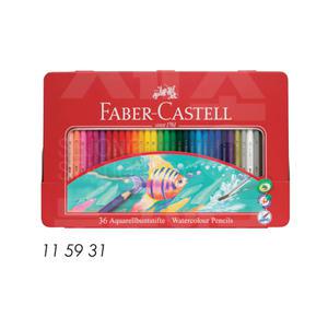 파버카스텔 수채색연필 36색 레드 틴케이스/수성색연필/115931