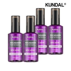 쿤달 마카다미아 울트라 헤어세럼 블랙베리베이 100ml x3개