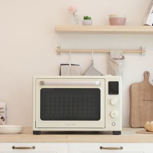 쿠잉 에어프라이어오븐 CON-S32 크림 35L 전기 스팀 그릴 홈베이킹 제빵용 가정용 대용량