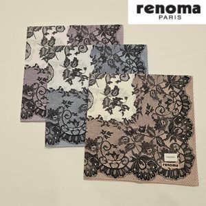 [대구백화점] [레노마]남녀1매 나염 사면레이스 손수건(MPT0602)
