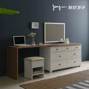 장인가구 뉴 로망스 확장형 화장대(스툴포함)