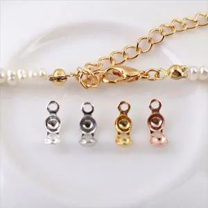 싼비즈 [8-671-06]순은부자재 실버구멍지프 올챙이캡 비드팁 소 3.5mm 실버925 ,1개