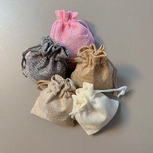 7x9cm 린넨 주머니 미니 파우치 악세사리 방향제 부직포 화장품 보석 소품 보관가방 백 복주머니