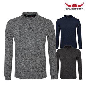 [제로아웃도어][BFL] 버팔로 멜란지 약기모 반폴라 긴팔 티셔츠 Model No_CB2259